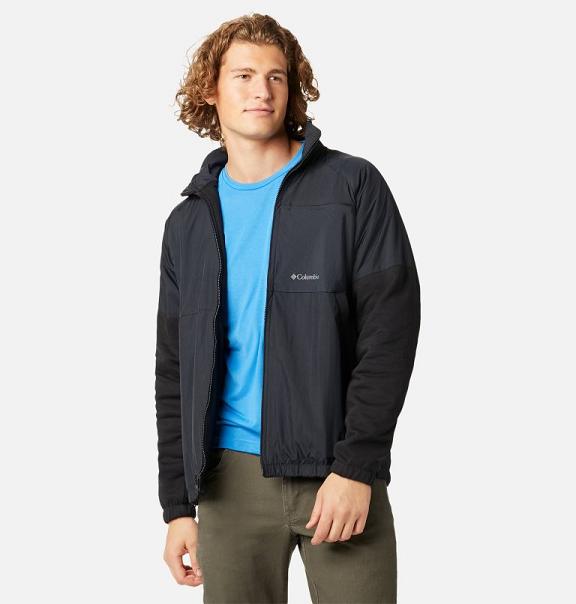 Columbia Minam River Windbreaker Black For Men's NZ39204 New Zealand